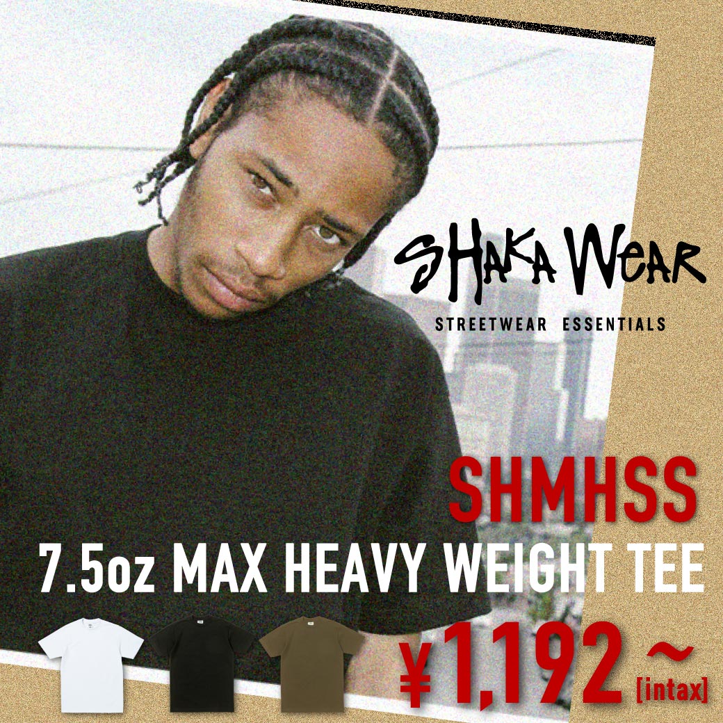 SHAKA WEAR 7.5 OZ MAX HEAVYWEIGHT Tシャツ