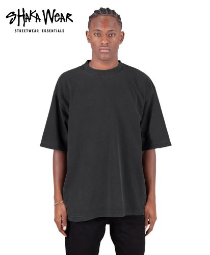 GARMENT DYE DROP SHOULDER Tシャツ/SD:シャドー/MODEL:T185 cm;W84 kg