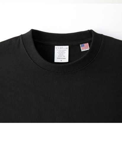 USAコットン ロングスリーブTシャツ/襟周り詳細