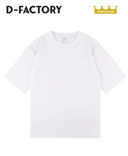 6.6オンス オーバーサイズコンフォートTシャツ（5分袖）/001 ホワイト