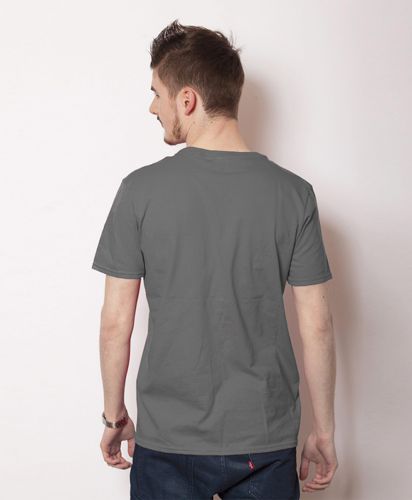 4.5oz ソフトスタイル VネックTシャツ/042C チャコール  メンズ