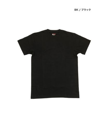 6.7oz クルーネック ヘビーウェイト 2パックTシャツ/BK ブラック