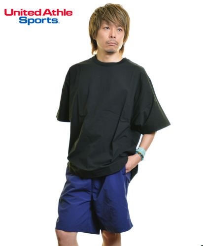 マイクロリップストップ ルーズフィット Tシャツ/ 002ブラック Lサイズ メンズモデル170cm