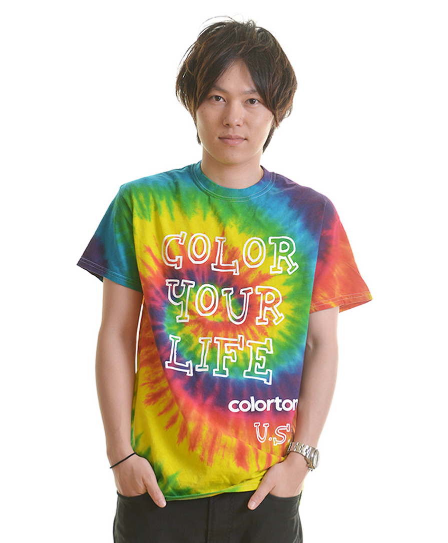 【colortone(カラートーン)】タイダイTシャツ(レインボーマルチカラー&スパイダーTシャツ)激安通販