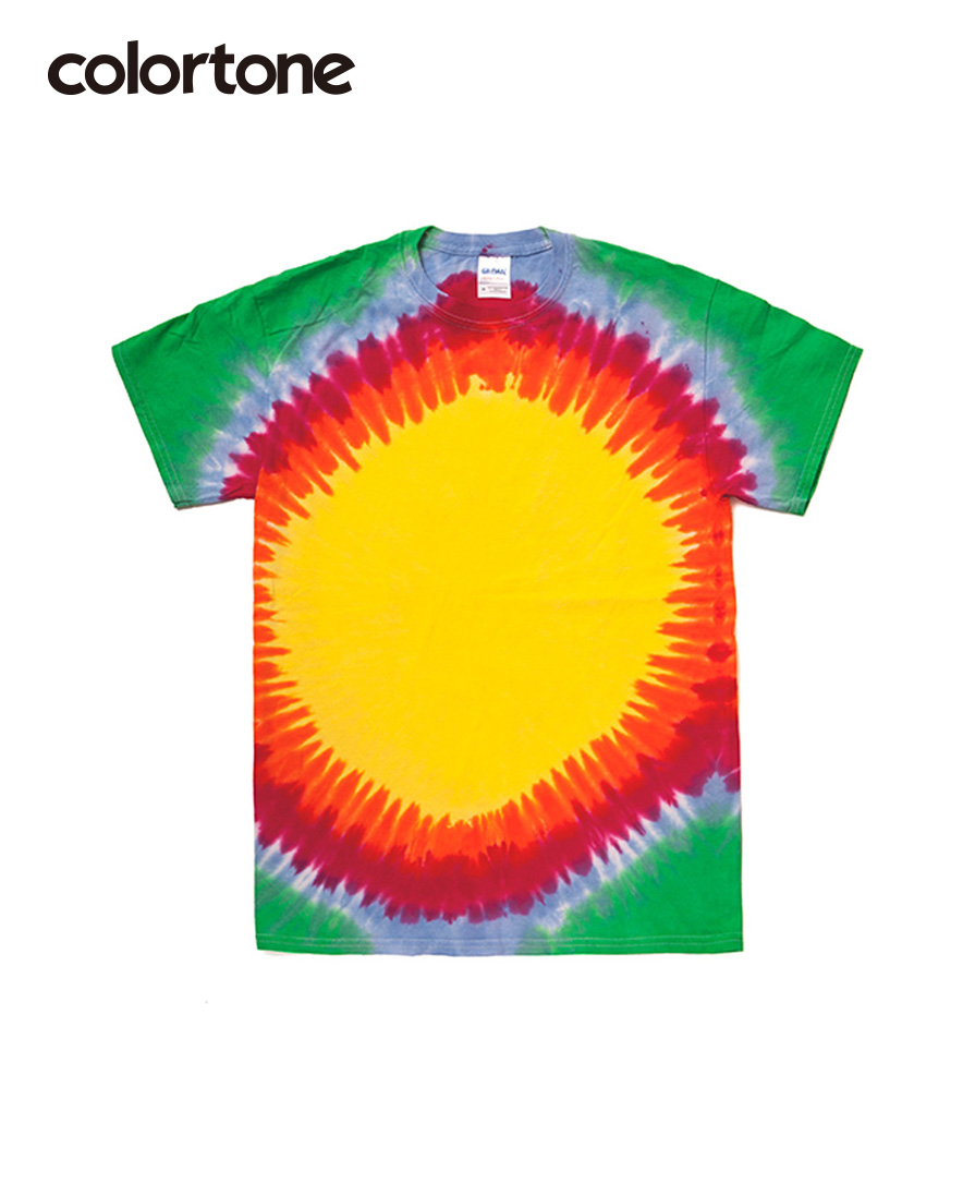 Colortone カラートーン タイダイtシャツ ヴィーレインボウ サンバースト 激安通販