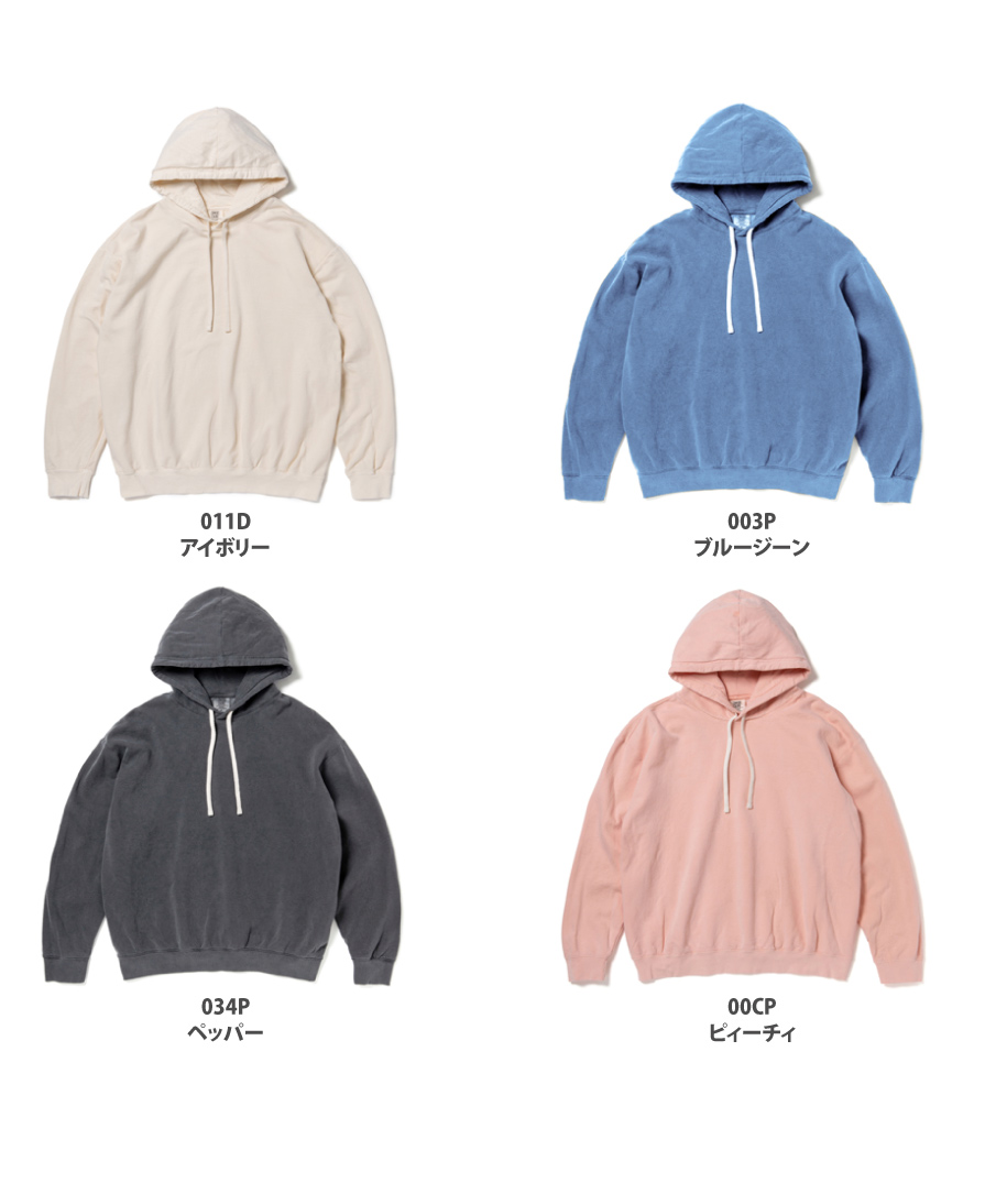24AW◆STONE ◆ガーメントダイ フードスウェットシャツ COMFORT COLORS ガーメントダイ パーカー正規卸通販-アメリカ