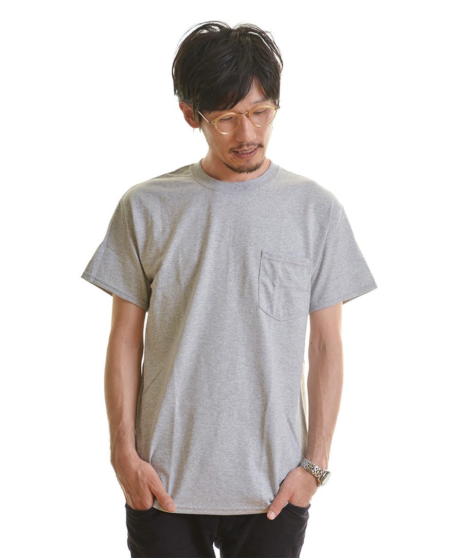 GILDAN ギルダン　6.0ozウルトラコットン　長袖　ポケット付きTシャツ