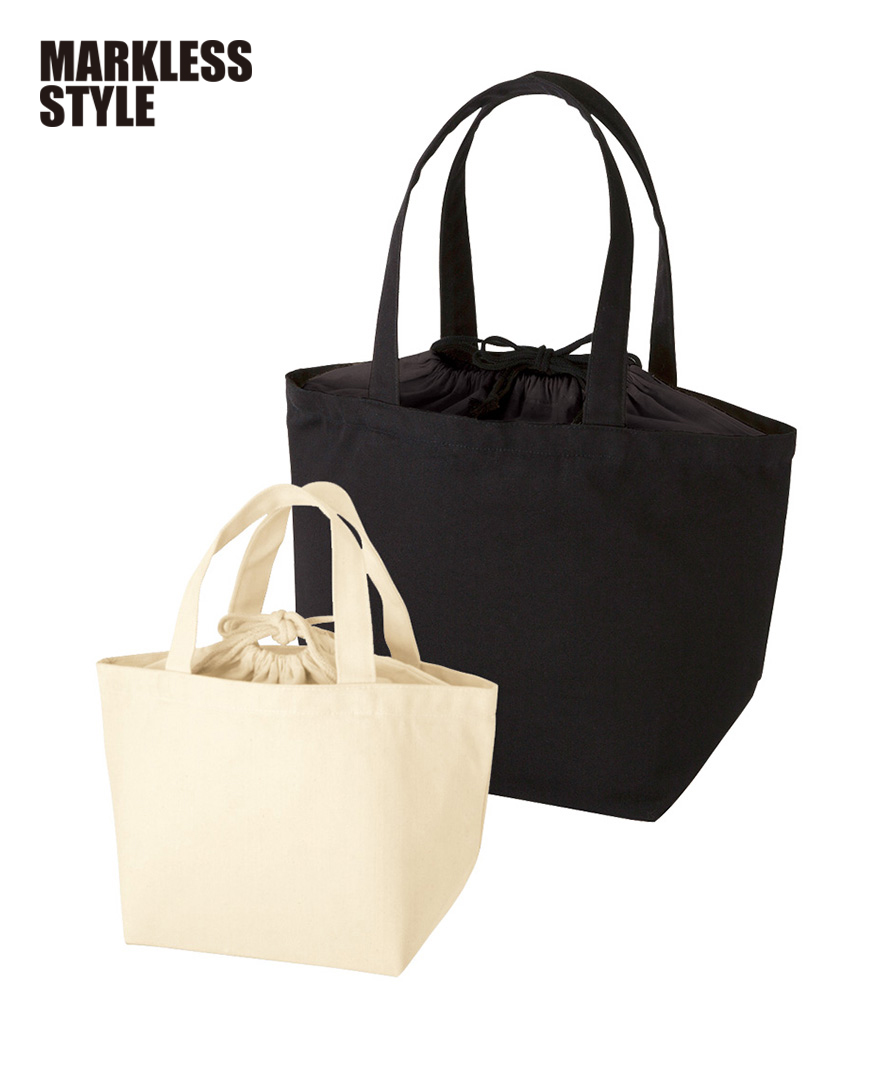 厚手キャンバス巾着付トートは 激安卸のオレンジパーム