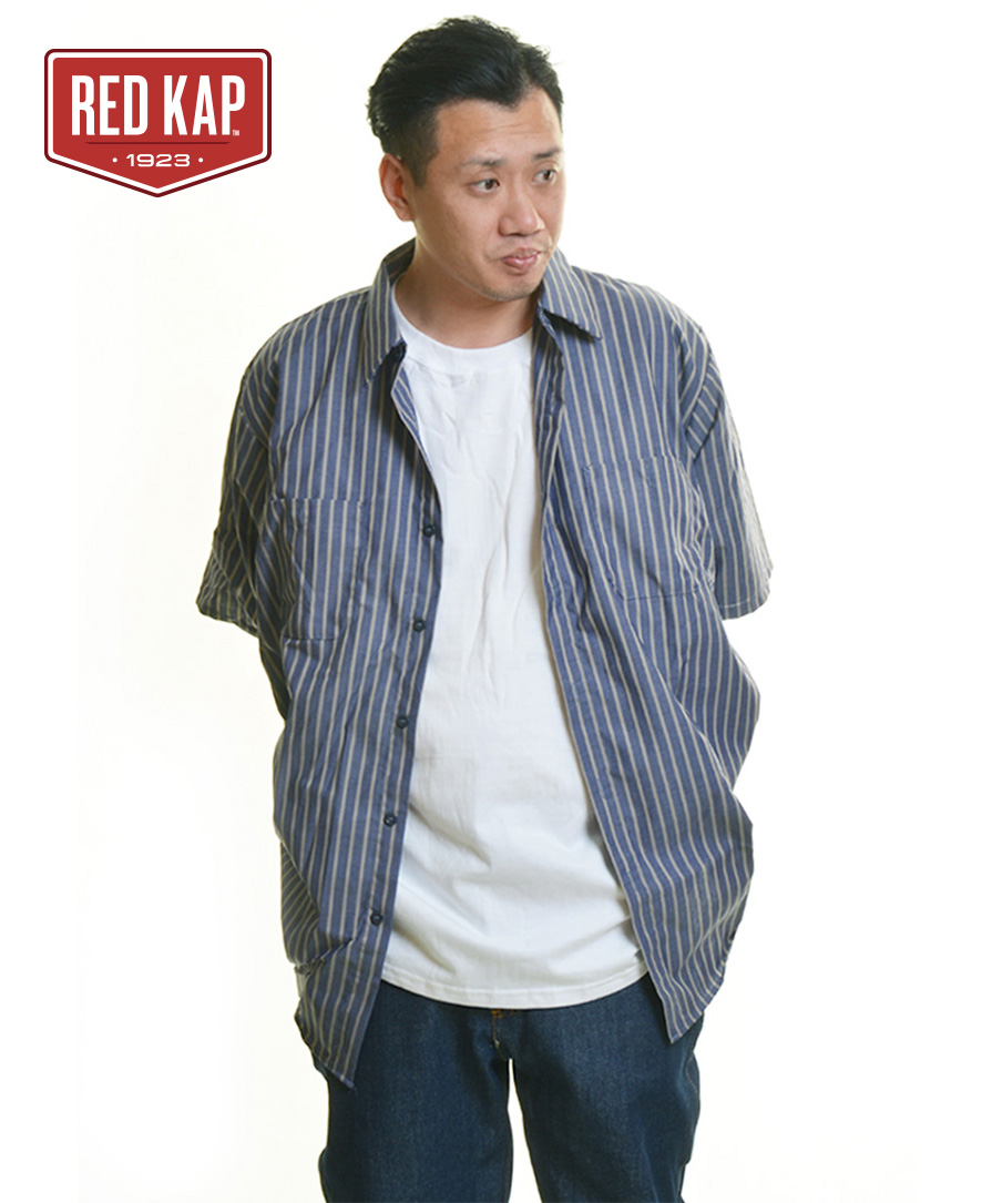 レッドキャップ Red kap 半袖 ワークシャツ メンズL /eaa333775