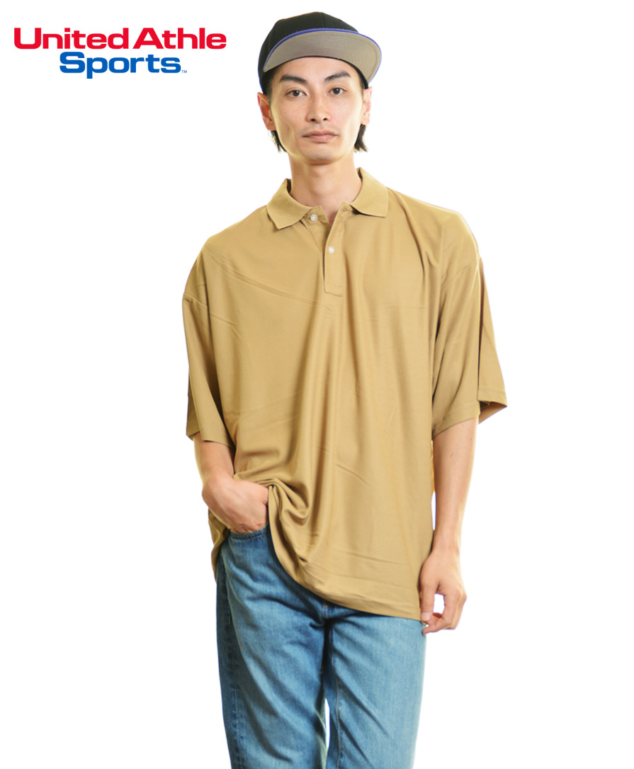 United Athle Sports ビッグシルエットのドライカノコポロシャツ激安卸