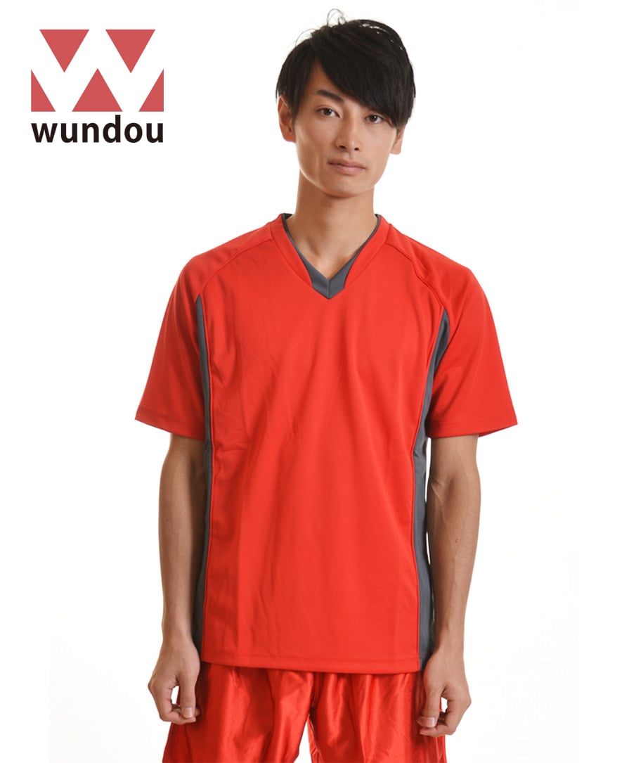 ☆ユニフォーム製作OK　WUNDOU　サッカー　フットサル　ユニフォーム　ゲームシャツ　ゲームウェア　ベーシックサッカーシャツ　P1910