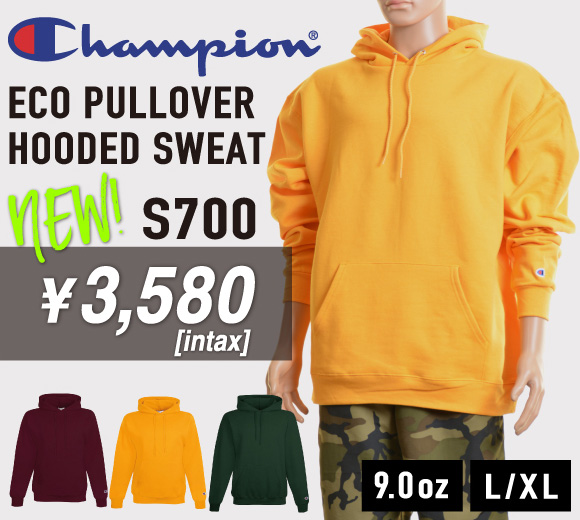 Champion(チャンピオン)9oz エコフリース プルオーバーパーカー