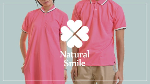 ケアスタッフや介護、医療現場のスタッフウエアに特化したポロシャツやジャージ類を多数展開。コスパ最高ブランド【Natural Smaile(ナチュラルスマイル】