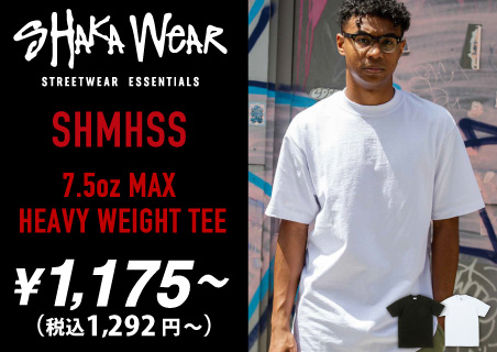 SHAKA WEAR 7.5 OZ MAX HEAVYWEIGHT Tシャツを1枚から激安卸通販