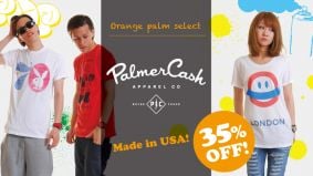 U.S.カリフォルニア発の、70年代調のユニークなデザインTシャツブランド【PalmerCash（パルマーキャッシュ）】
