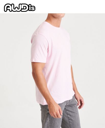awdis(アウディス)awdis just ts The 100 Tシャツ/BABY PINKモデル着用サイド
