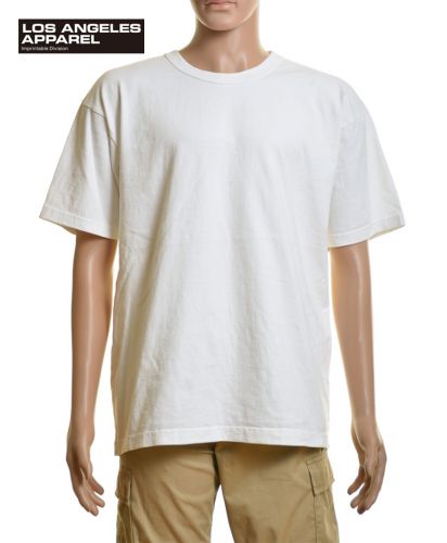 S/S BindingGarmentDyeT-Shirt 8.5oz/OWオフホワイト L