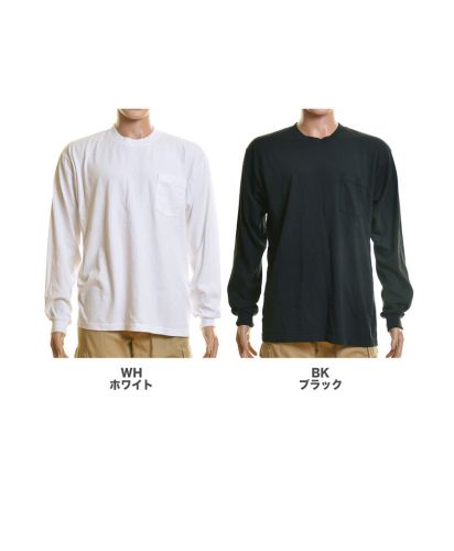 L/S GarmentDyePocketCrewNeck 6.5oz/展開カラー