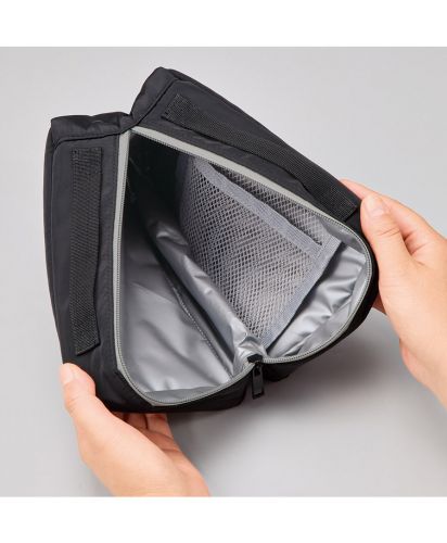 モッテル(MOTTERU)スマホが立てられるクーラーランチポーチ/大きく開くファスナー開口部を採用