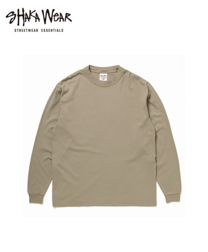 SHAKA WEAR(シャカウェア) SHAKA WEAR 7.5ozガーメントダイロングスリーブTシャツ/ OM オートミール