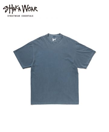 SHAKA WEAR 7.5ozガーメントダイTシャツ/WD ウォッシュドデニム