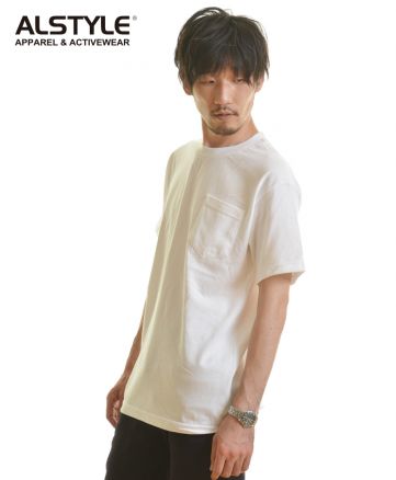 6オンスポケットTシャツ WHホワイト Mサイズ メンズ 176cm