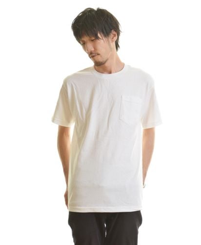 6オンスポケットTシャツ WHホワイト Mサイズ メンズ 176cm