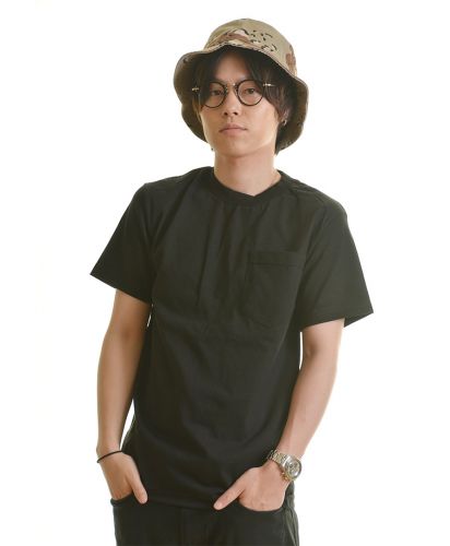 6オンスポケットTシャツ BKブラック Sサイズ メンズ 170cm