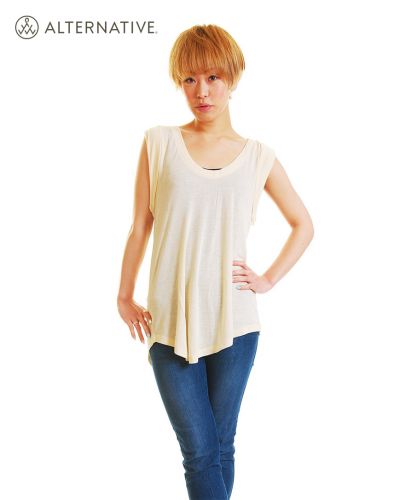 ノースリーブ チュニック JUNIPER TOP NTナチュラル Mサイズ レディース 163cm