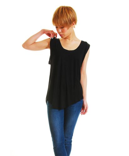 ノースリーブ チュニック JUNIPER TOP BKブラック  Mサイズ レディース 163cm