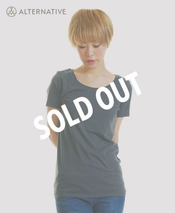 レディース オーガニック スクープネックTシャツ /SOLDOUT