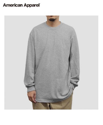 6oz 長袖Tシャツ｜AH ヘザーグレー メンズモデル
