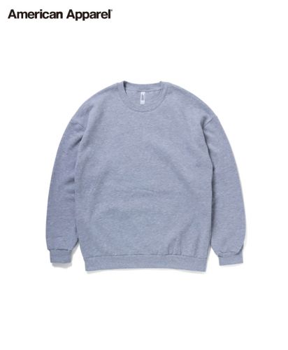 American Apparel (アメリカンアパレル)7.6oz リフレックスフリース ユニセックス スウェットシャツ/18Z ヘザーグレー