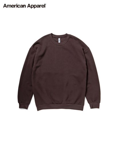 American Apparel (アメリカンアパレル)7.6oz リフレックスフリース ユニセックス スウェットシャツ/874 ブラウン