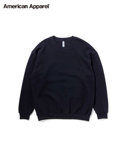 American Apparel (アメリカンアパレル)7.6oz リフレックスフリース ユニセックス スウェットシャツ/Z36 ブラック