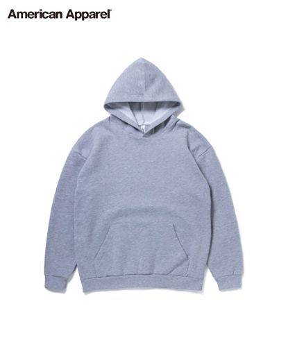 American Apparel (アメリカンアパレル)7.6oz リフレックスフリース ユニセックス プルオーバーパーカー/18Z ヘザーグレー