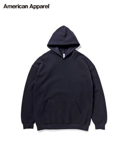 American Apparel (アメリカンアパレル)7.6oz リフレックスフリース ユニセックス プルオーバーパーカー/Z36 ブラック
