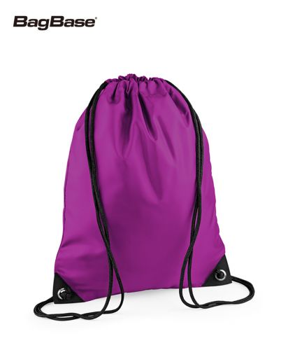 バッグベース(BagBase)プレミアムジムサック　Premium Gymsac/268	マゼンタ