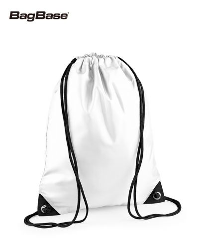 バッグベース(BagBase)プレミアムジムサック　Premium Gymsac/030	ホワイト