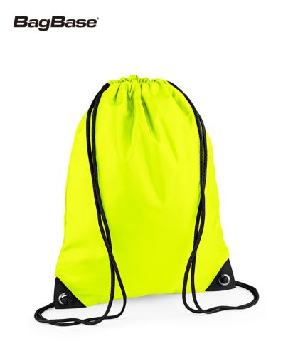 バッグベース(BagBase)プレミアムジムサック　Premium Gymsac/188 フローレセントイエロー 
