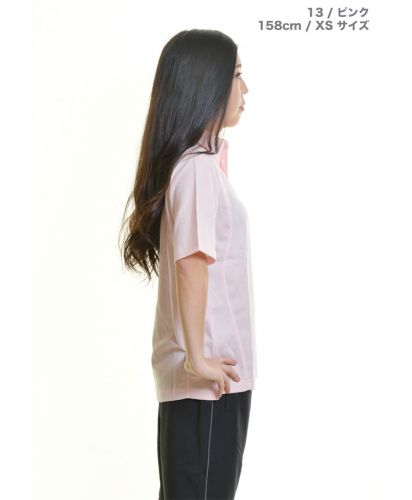 ボタンダウン ポロシャツ/13ピンク XSサイズ レディース 158cm