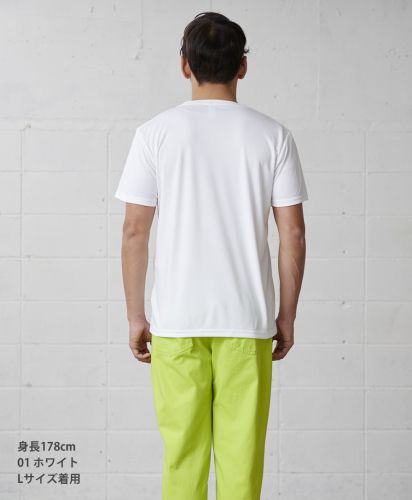 ファンクションドライTシャツ/01ホワイト Lサイズ メンズモデル178cm