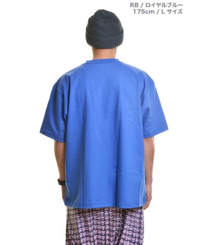 8ozマックスウェイト ポケットTシャツ/RBロイヤルブルーLサイズ メンズ 175cm