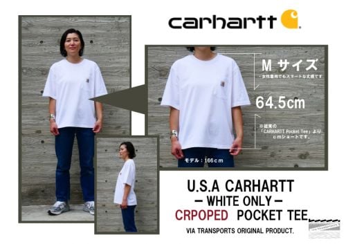 Carhartt K87カスタム クロップドTシャツ /Mサイズ詳細