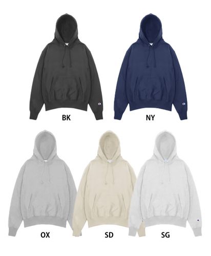 12oz リバースウィーブ パーカー/カラー