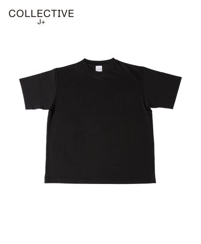 COLLECTIVE J+(コレクティブ・ジェイ・プラス)ハイエンド シルキーTシャツ/ 007 ブラック