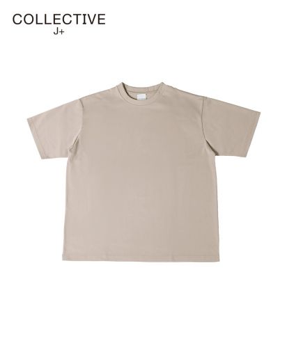 COLLECTIVE J+(コレクティブ・ジェイ・プラス)ハイエンド シルキーTシャツ/110 サンドベージュ