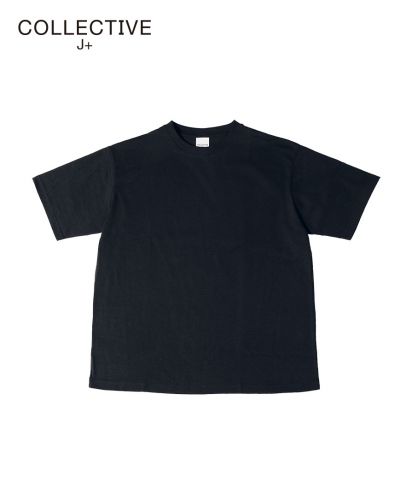COLLECTIVE J+(コレクティブ・ジェイ・プラス)ハイエンド ルーズTシャツ/007 ブラック