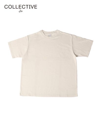 COLLECTIVE J+(コレクティブ・ジェイ・プラス)ハイエンド ルーズTシャツ/101 ナチュラル