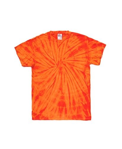 5.3オンスタイダイTシャツ（レインボーマルチカラー&スパイダー）/SO スパイダーオレンジ